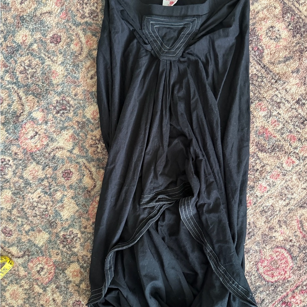 WE-AR Bali Brand Black Short to Long with Stitch Detail Skirt 100% Cotton
